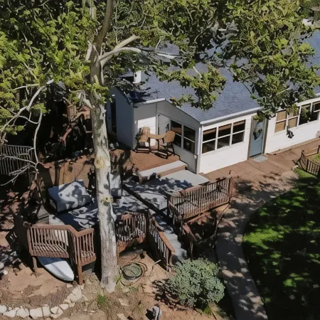 Lakeside Landing is on the Water with Beautiful Views and a Large Deck.