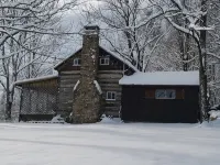 Historic pet friendly cabin with shooting range, and ATV trails on 80 acres.