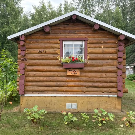 Cozy historic log cabin in downtown Talkeetna with WiFi