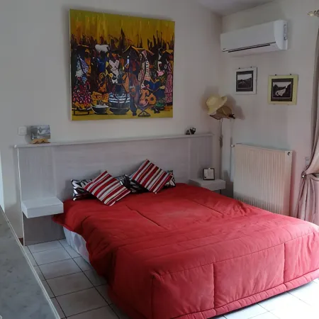 GRAND STUDIO CLIMATISE, INDEPENDANT DANS VILLA AVEC JARDIN, Tranquility assured