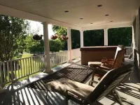 Large Lakefront Vineyard Home with Hot Tub