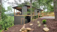 Luxe Cabin, View, 4 Bedrooms, 3 Kings, Private, 8 min to DT BR