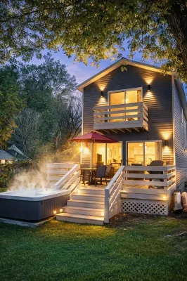 PONTOON BOAT NOW INCLUDED! KAYAKS! Waterfront Cottage on Mona Lake with HOT TUB! - Homestays