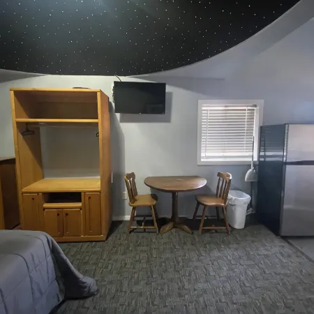 The Galactic Getaway - Lakeside Tiny Home Rental - Queen Bed