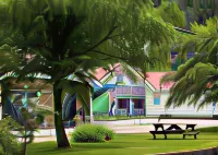 Mountain View Motel - Bãi đậu xe