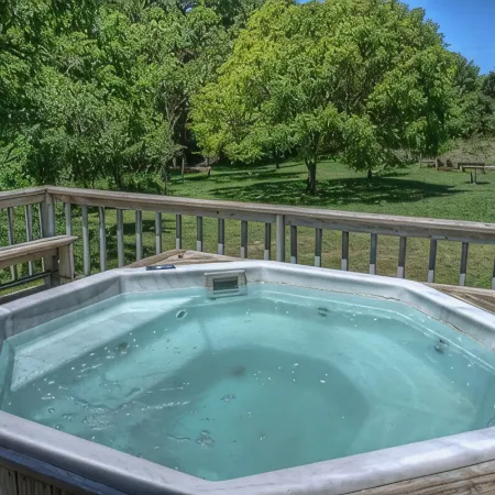 4-bedroom house in Utopia with 450’ of private crystal clear Sabinal river front