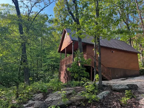 A cozy cabin in our little woodland village - access to pond & meadow - Hytter