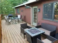 Cedar Pines Cabin w/ Fire Pit & Large Deck - BIG Trees - A Quaint Rustic Charmer