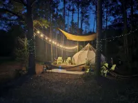 Rustic Glamping with Goats in Forest Near Houston