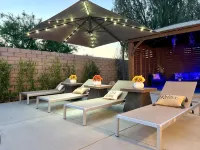 LA Mirage Villa Resort and Spa 4 Br House Fireplace, SPA & POOL