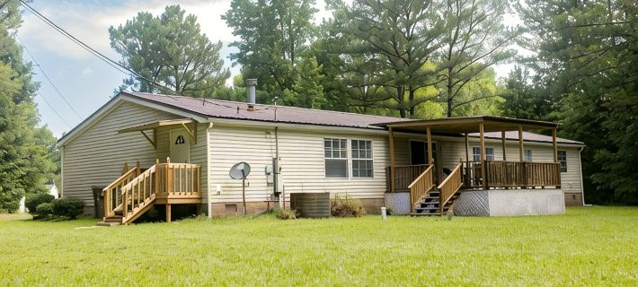 Quiet country living in a newly remodeled mobile home on 1.5 acres - 7 mi to MSU Hotels in Oktibbeha County