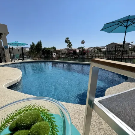Luxury Lakeside Home! Private Pool, Dock, Outdoor Kitchen, & Private Courtyard!