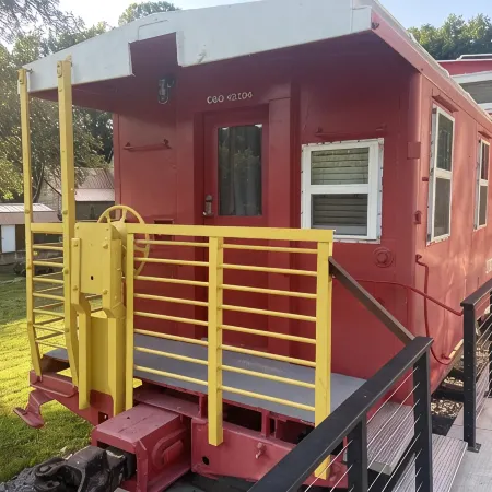 The C&O Caboose at Cantrell Station, Minutes to Fayetteville!