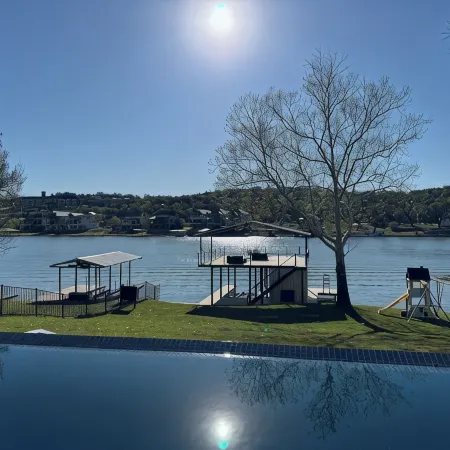 Luxury Lakefront Living in Marble Falls: Pool, Private Dock & Endless Views!