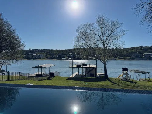 Luxury Lakefront Living in Marble Falls: Pool, Private Dock & Endless Views!