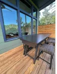 Modern Cabin for 8,w/Hot Tub+mtn view+1m from downtown Clayton, Outdoor Space
