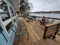Lake House with Multiple Decks and Large Swim Platform on Private Dock - WiFi