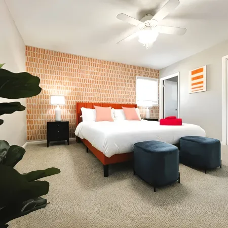 The Red -Hot Tub · Game Room · Fenced for Pets