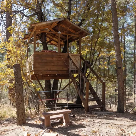 CozyCreekCabin-Treehouse-Large Deck-Mountain Home
