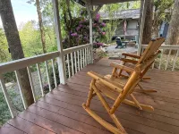 Charming Bear: Secluded Mountain Cabin w/ Firepit, Views, 2 Living Areas & Pets!
