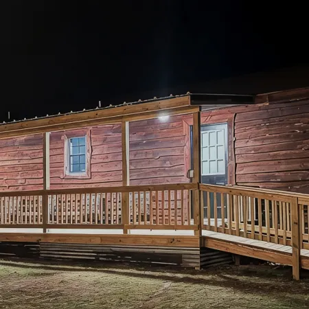 The Gemstone Cabin. Diamond hunters headquarters. Near The Crater of Diamonds