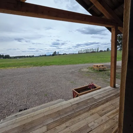 "Lewis and Clark" cabin at Columbia Mountain Ranch. Near Glacier National Park!