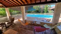 Maison Style Landais Climatisée. Piscine Privée. Parc. Idéal Pour Familles