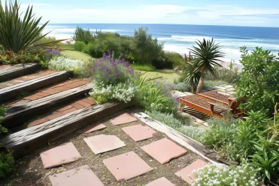 The Pink Lodge on the Beach