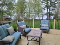 Lakehome near Houghton with Outdoor Sauna!