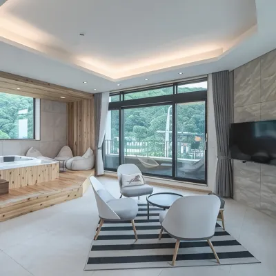 Ganghwa Island Elaum Kids Spa & Pool Villa 東幕海水浴場附近的飯店