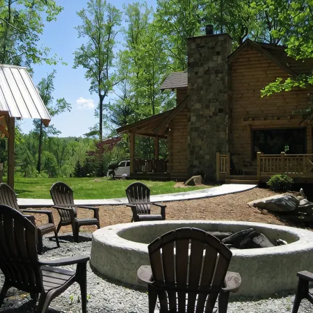 Private Log Cabin Hot Tub + Fire Pit • Peaceful • Near Hendersonville