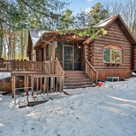 Family Log Cabin - Lake, Golf, Pool, Hike, Ski-Atv & Game Room - Northwoods WI