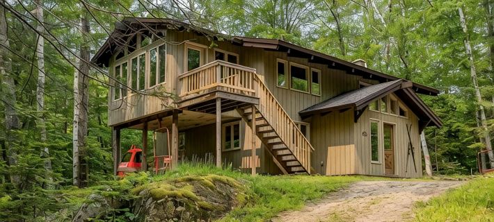 Chalet in the Trees in Jackson, New Hampshire ジャクソンのホテル