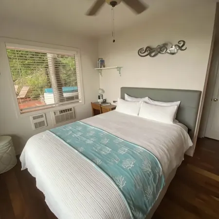 Cozy hidden gem tucked away where the mountains meet the sea.