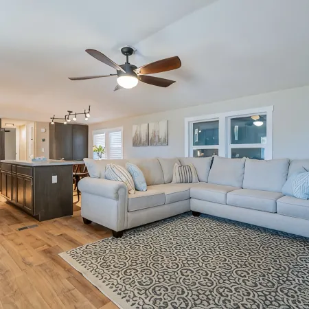 Newly updated home on spacious lot located outside of the city