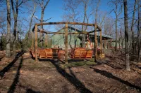 New Cabin on Private Lake with Hot Tub, Gas Grill, Fire Pit & Swings - Chalets
