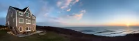 On the front, views of the surf