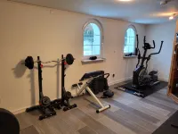 105sqm basement apartment with high-w. Fully equipped, center Homberg Ohm, sauna+fitness -  Privatzimmer