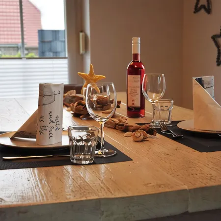 Dream vacation home NordseeStar with fireplace and lounge in Neßmersiel