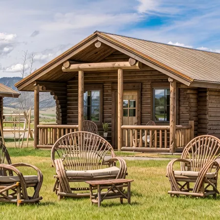 Beautiful Log Cabin in Paradise Valley, Montana