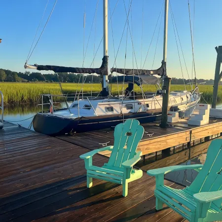 60' Sailing Yacht on a Private Dock