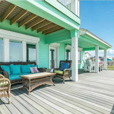 Spacious Beachfront 4-bedroom house in fabulous Surfside Beach with tiki bar