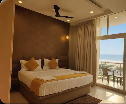 The Bay Suites Sea Facing Hotel- Right on the Golden Beach - 주방
