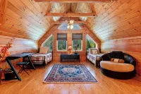 7 Person New Hot Tub  at Stunning Log Cabin 4 Bed 4 Full Bath  5 Min  to TI - 4-Star