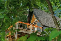 Views! Lux A-Frame w/ Private Hot Tub and Fire Pit. King Beds! - 4つ星