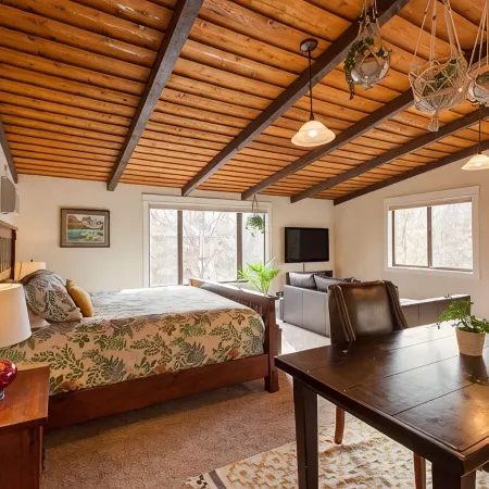 Cozy Up at a Nature Inspired Boutique Studio in the Trees - River Nearby