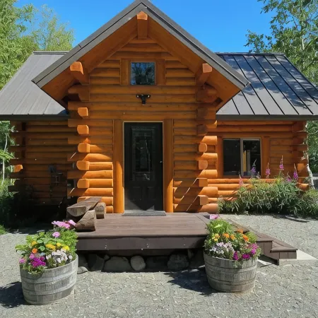 Beautiful Comfy Alaskan Log Home 1