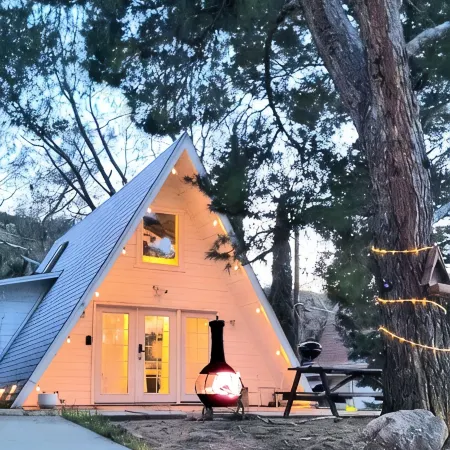 Cozy 1960s A- Frame with Mountain Views
