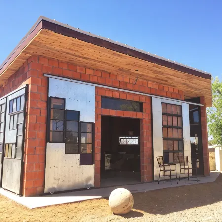 Loft-Like Living in Marfa with Sexy Outdoor Shower