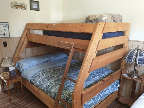Spacious 3br cabin 4 blks from Leech Lake. All appliances and spectacular patio!
